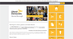 Desktop Screenshot of barnetlibdems.org.uk